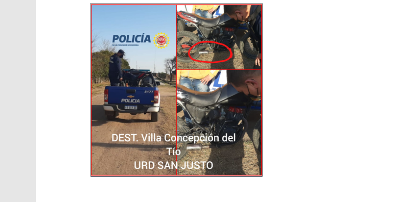  JÓVEN DETENIDO POR SUPRESIÓN DE NUMERACIÓN DE RODADO