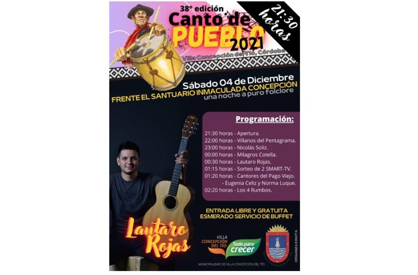  Se viene la 38ª Edición del Canto de Pueblo