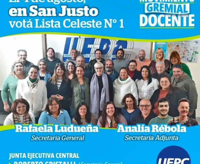 Elecciones en UEPC, nota con Rafaela Ludueña
